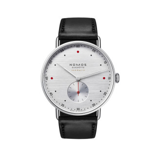 Damen- und Herrenuhr, NOMOS Glashütte Metro neomatik 39 silvercut, Ref: 1114