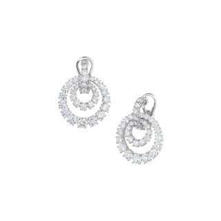 Weißgold, Ohrringe, Chopard L'Heure du Diamant Ohrhänger, Ref: 849059-1001