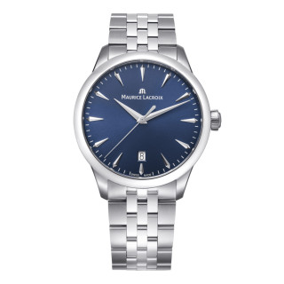 Damen- und Herrenuhr, Maurice Lacroix 1975 Quartz 39mm, Ref: 751007-SS002-430-1