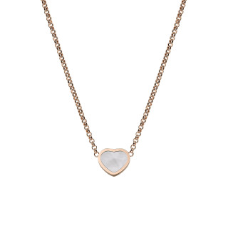 Roségold, Halsschmuck, Chopard My Happy Hearts Halskette, Ref: 81A086-5301