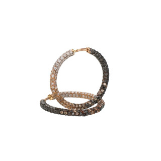 Roségold, Ohrringe, Atelier Mühlbacher Radinat Eclipse Creolen, Ref: A/RS136/3290E-1
