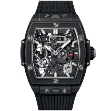 Herrenuhr, Handaufzug, Hublot Big Bang Meca-10 Black Magic 