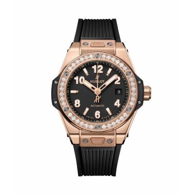 Damenuhr, Automatik, Hublot Big Bang One Click King Gold Diamonds 