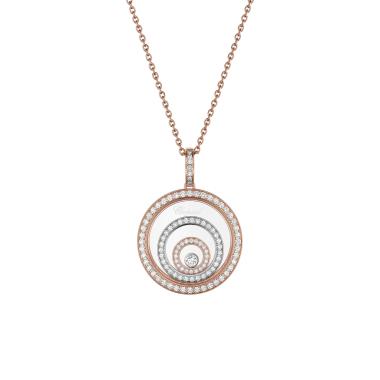 Halsschmuck, Weißgold, Chopard Happy Spirit Anhänger