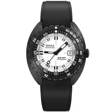 Herrenuhr, Automatik, Doxa SUB 300 CARBON WHITEPEARL