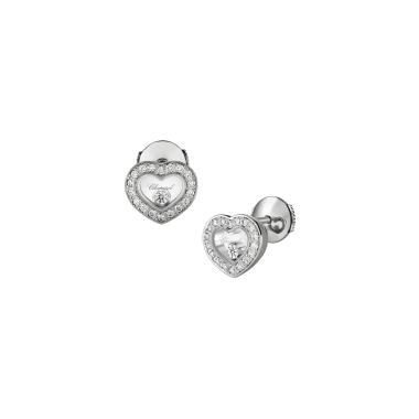 Ohrringe, Weißgold, Chopard Happy Diamonds Icons Ohrstecker