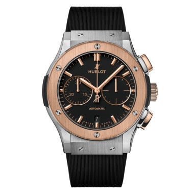 Automatik, Hublot Classic Fusion Chronograph Titanium King Gold 