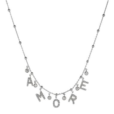 Halsschmuck, Weißgold, Crivelli Halskette AMORE