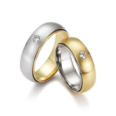 Ringe, Weißgold, August Gerstner Trauring