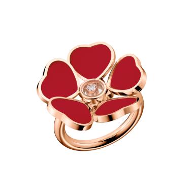 Ringe, Roségold, Chopard Happy Hearts Flowers Ring