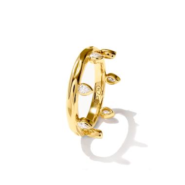 Ringe, Gelbgold, Tamara Comolli GYPSY Ring Crown Drop Cut Classic