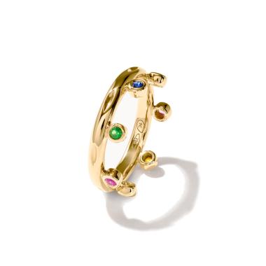 Ringe, Gelbgold, Tamara Comolli GYPSY Ring Crown Brilliant Cut 'Candy' 