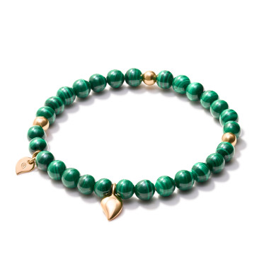 Armschmuck, Roségold, Tamara Comolli INDIA Armband Malachite
