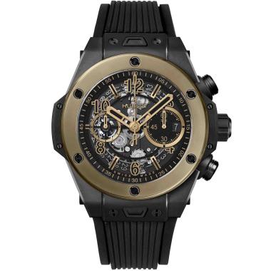 Herrenuhr, Automatik, Hublot Big Bang Unico Ceramic Magic Gold 