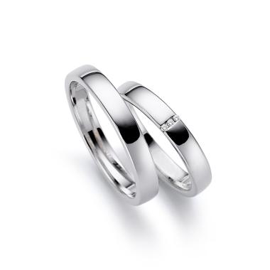 Ringe, Weißgold, August Gerstner Trauringe