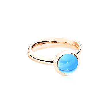 Ringe, Roségold, Tamara Comolli BOUTON Ring small Swiss Topas