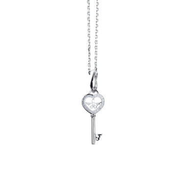 Halsschmuck, Weißgold, Capolavoro Anhänger Capolavoro