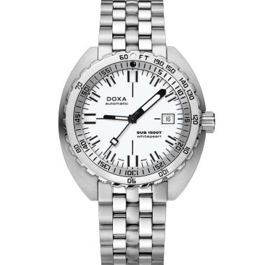 Herrenuhr, Automatik, Doxa SUB 1500T WHITEPEARL