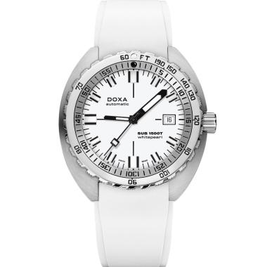 Herrenuhr, Automatik, Doxa SUB 1500T WHITEPEARL