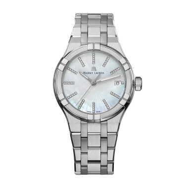 Damenuhr, Quarzwerk, Maurice Lacroix Aikon Quartz Date 35mm