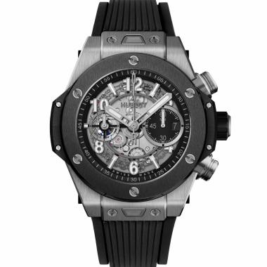 Herrenuhr, Automatik, Hublot Big Bang Unico Titanium Ceramic 