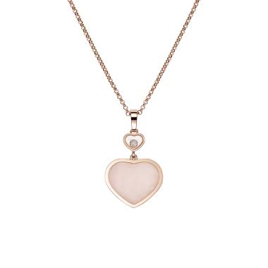 Halsschmuck, Roségold, Chopard Happy Hearts Anhänger
