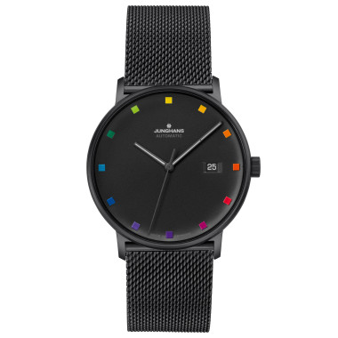         Damen- und Herrenuhr, Automatik, Junghans Form A Bauhaus Edition