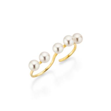 Ringe, Gelbgold, Yana Nesper Open Mind Doppelring