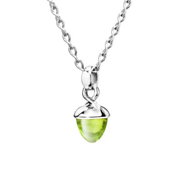 Halsschmuck, Weißgold, Tamara Comolli MIKADO Bouquet Anhänger Peridot
