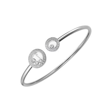 Armschmuck, Weißgold, Chopard Happy Diamonds Icons Armband