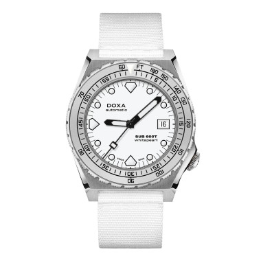 Automatik, Herrenuhr, Doxa SUB 600T WHITEPEARL