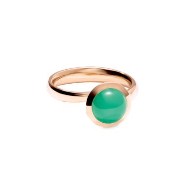 Ringe, Roségold, Tamara Comolli BOUTON Ring small Chrysoprase