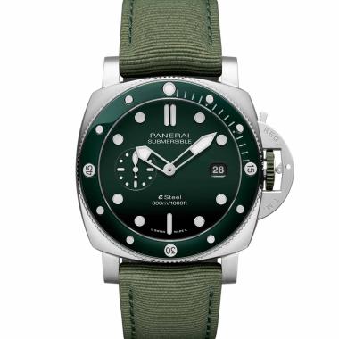 Herrenuhr, Automatik, Panerai Submersible QuarantaQuattro ESteel™ Verde Smeraldo