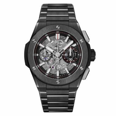 Herrenuhr, Automatik, Hublot Big Bang Integrated Black Magic 