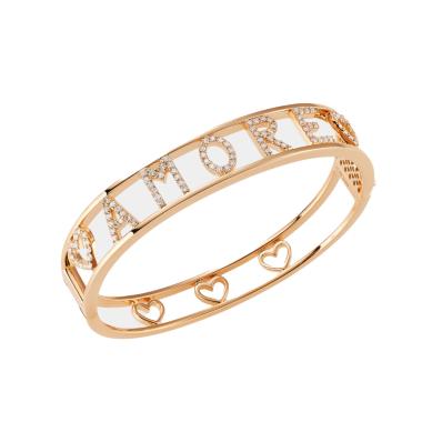 Armschmuck, Roségold, Crivelli Armreif AMORE