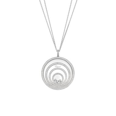 Halsschmuck, Weißgold, Chopard Happy Spirit Anhänger