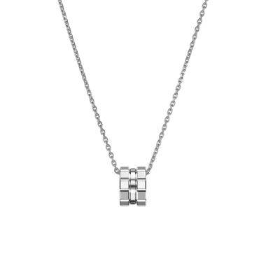 Halsschmuck, Weißgold, Chopard Ice Cube Anhänger