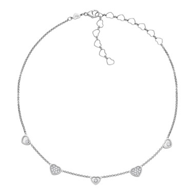         Weißgold, Halsschmuck, Chopard My Happy Hearts Halskette