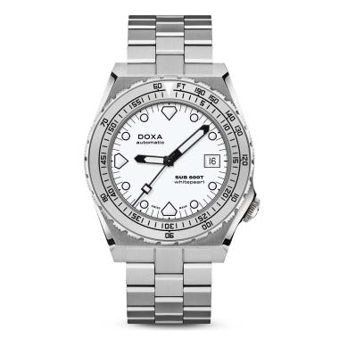 Herrenuhr, Automatik, Doxa SUB 600T WHITEPEARL