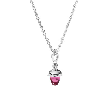 Halsschmuck, Weißgold, Tamara Comolli MiniMIKADO Anhänger mit Turmalin