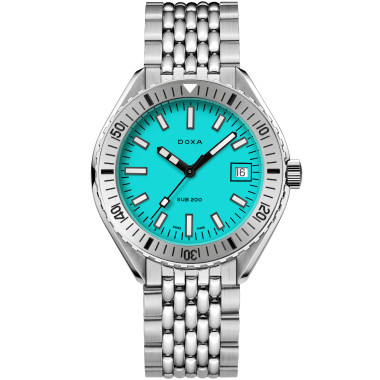         Damen- und Herrenuhr, Automatik, Doxa SUB 200 AQUAMARINE