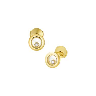 Ohrringe, Gelbgold, Chopard Happy Diamonds Icons Ohrstecker