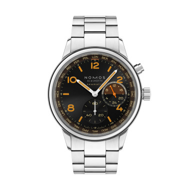         Damen- und Herrenuhr, Automatik, NOMOS Glashütte Club Sport Neomatik Weltzeit Grid