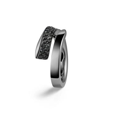 Ringe, Gold farbig beschichtet, Crivelli Ring LIKE SLIM BLACK TIE