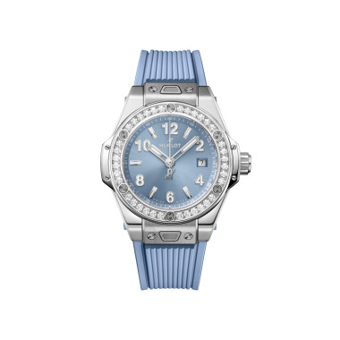         Damenuhr, Automatik, Hublot Big Bang One Click Steel Coal Blue Diamonds