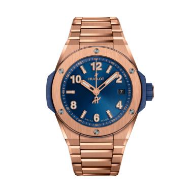 Unisex, Automatik, Hublot Big Bang Integrated Time Only King Gold Blue 