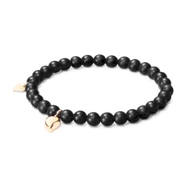 Armschmuck, Roségold, Tamara Comolli INDIA Drop Armband small Ebenholz