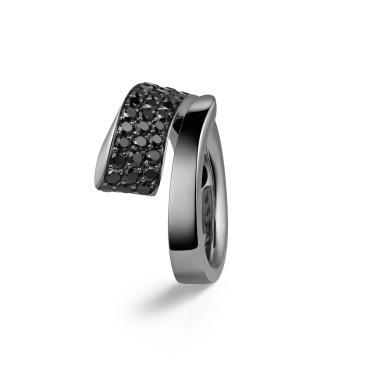 Ringe, Gold farbig beschichtet, Crivelli Ring LIKE REGULAR BLACK TIE