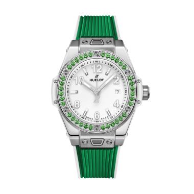 Damenuhr, Automatik, Hublot Big Bang One Click Joyful Steel Apple Green 