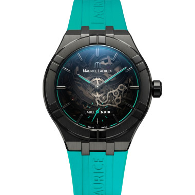         Herrenuhr, Automatik, Maurice Lacroix Aikon Automatic Skeleton 45mm Label Noir